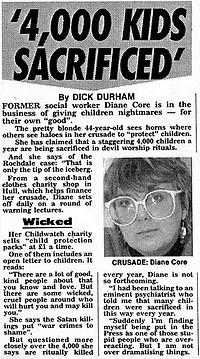 4,000 kids sacrificed to Satan every year - Dianne Core