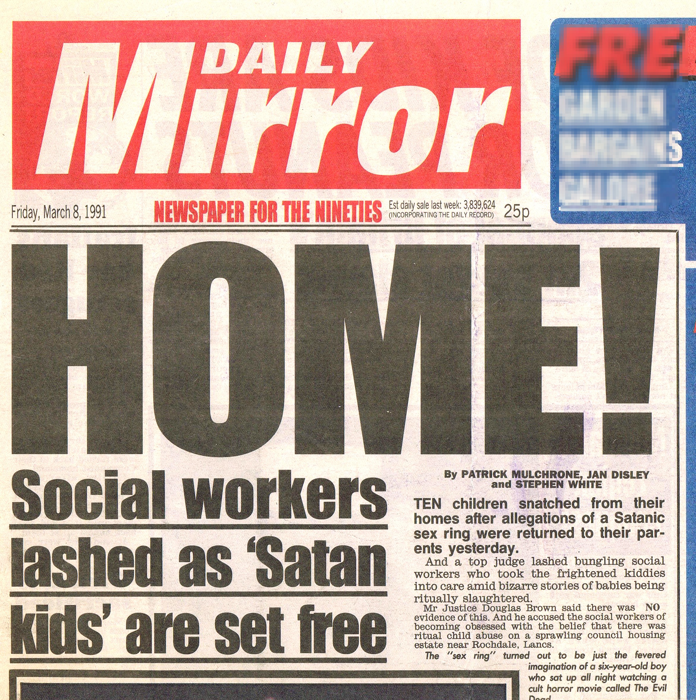 Daily Mirror Home, Satan Kids set free Social
                    Workers Lashed