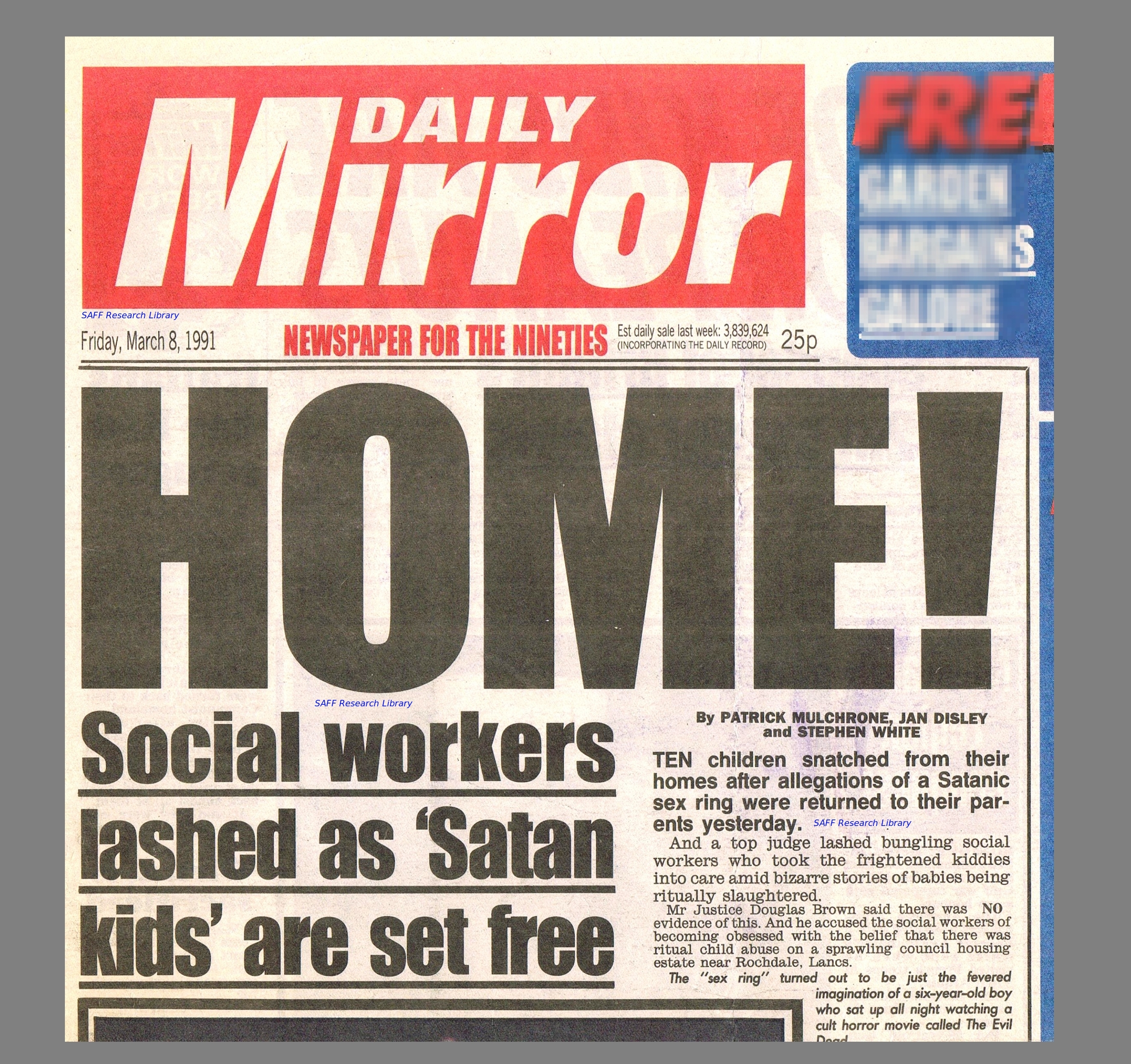Rochdale kids set free Daily Mirror
