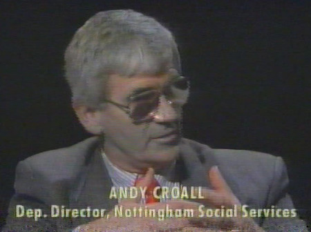 Andy Croall speaking on After Dark TV programme