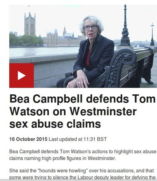 Beatrix Campbell defends Tom Watson