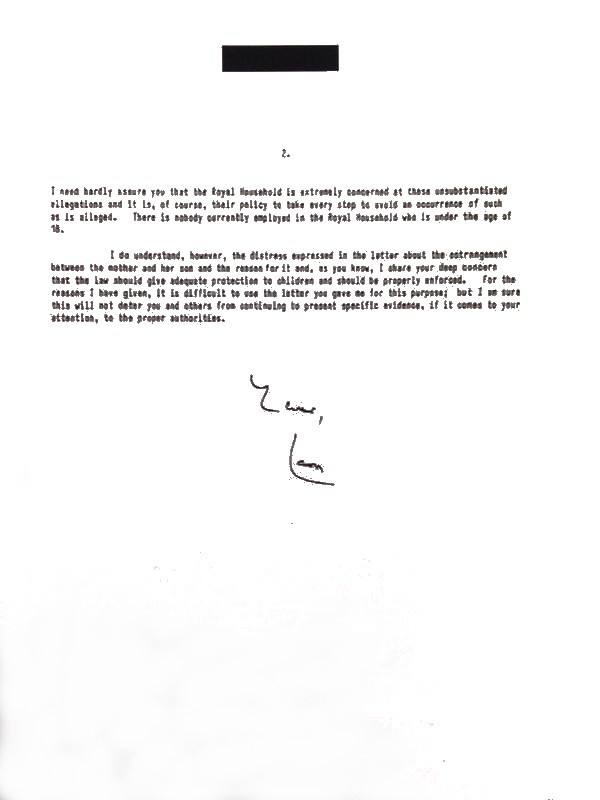 Leon Brittan's letter to Geoffrey Dickens full text last page