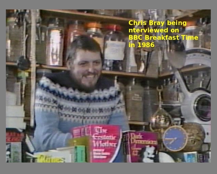 Chris Bray being interviewed on BBC Breakfast Time 1986