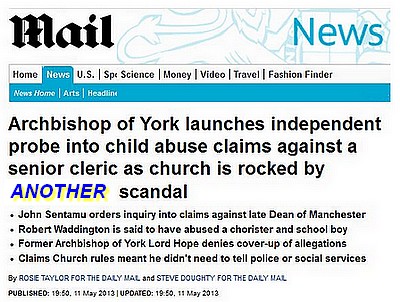 Daily Mail Report Church of England Cover-up