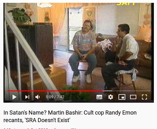 Cult Cop Randy Emon admits there is no such thing as Satanic Ritual Abuse