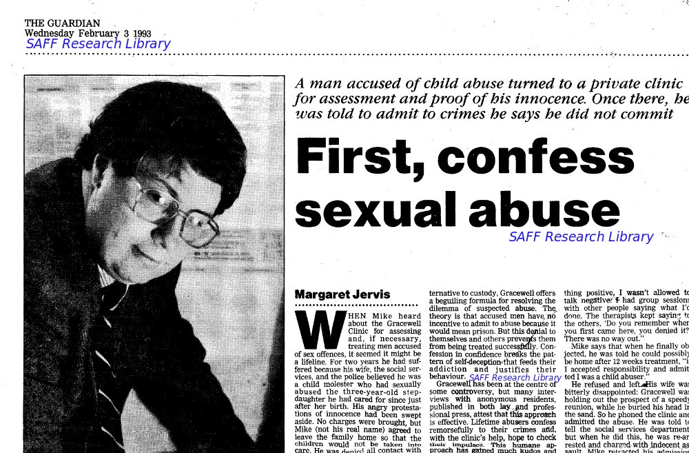 Ray Wyre's Gracewell Clinic method used to treat child-abusers paedophiles