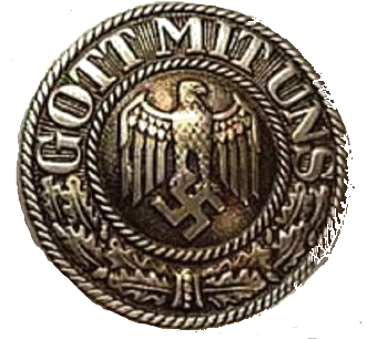 Nazi Gott Mittuns (God is with us) Badge.