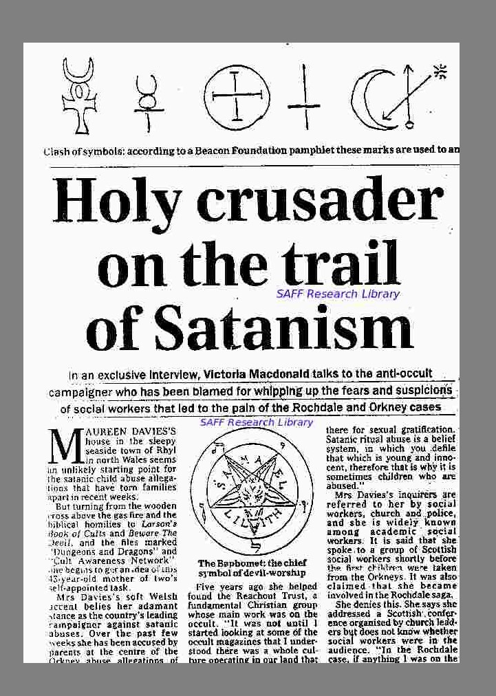 Maureen Davies - Holy Crusader on the Trail of Satanism