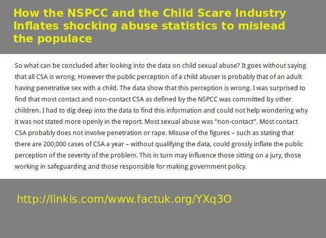 How NSPCC misuses statistics to exaggerate the
                threat of child abuse