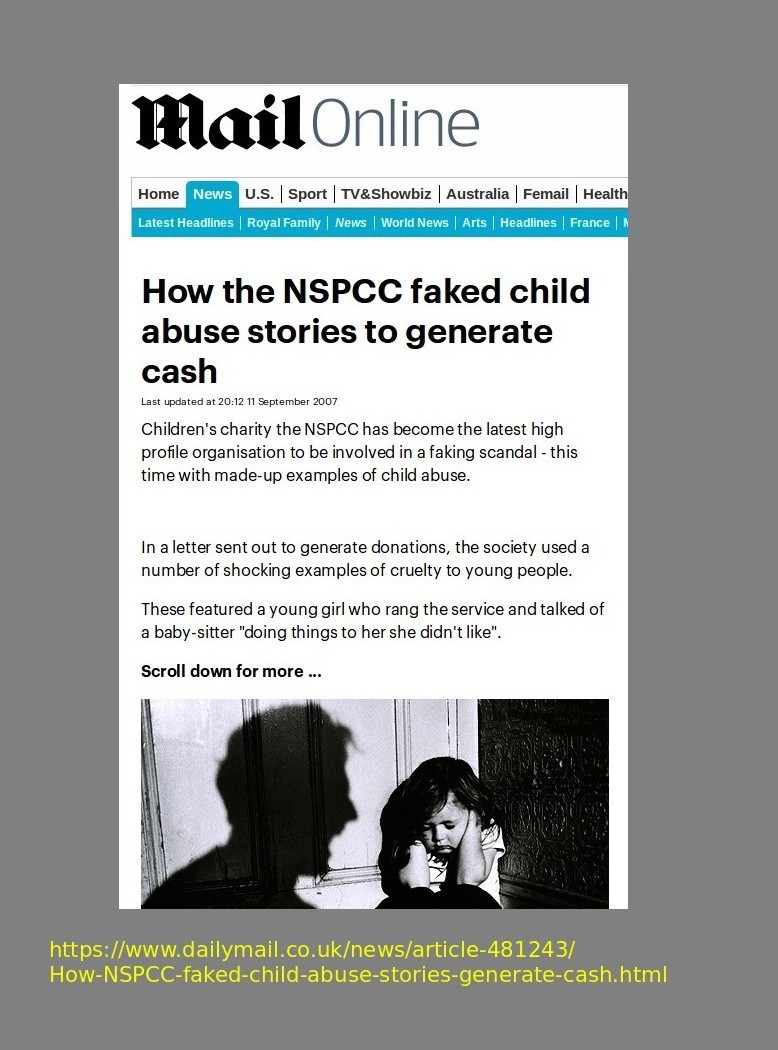 How the NSPCC faked stories to raise cash