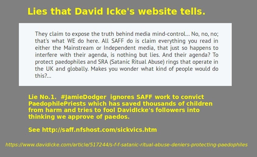 David Icke's Website Lies No. 1