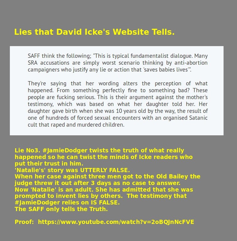 David icke's Website Lies No 3