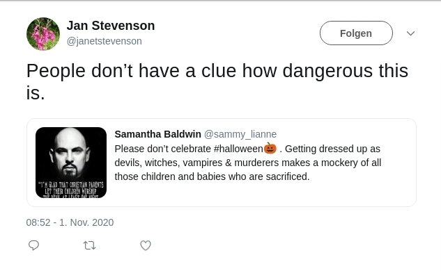 Janet Stevenson warns about Halloween