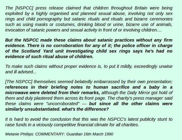 Melanie Phillips - NSPCC microwaved babies