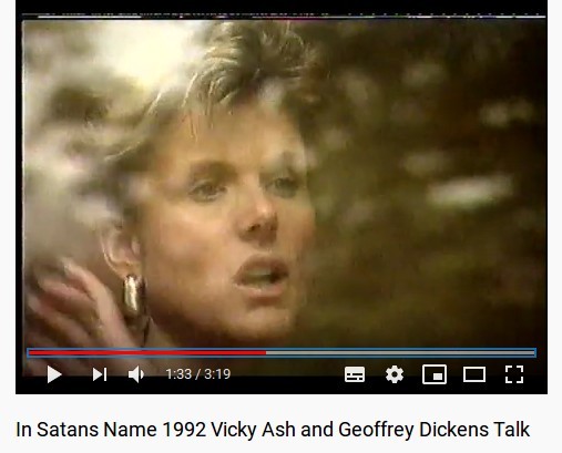 Vicky Ash talking to Geoffrey Dickens