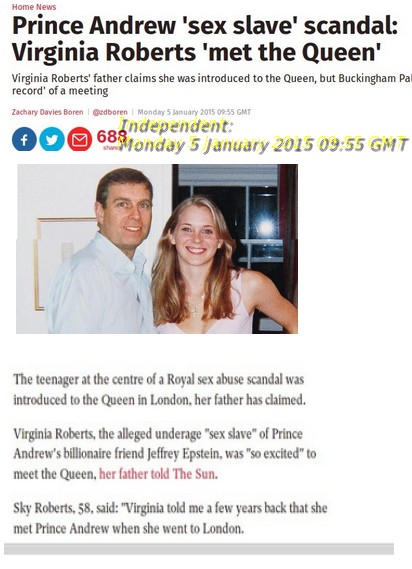 The Independent reports on Prince Andrew's 'Sex-Slave'