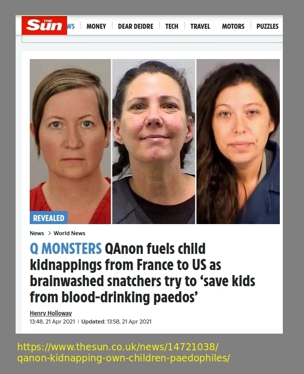 U.S. Qanon Satan Hunters travel to kidnap kids from France to stop blood-drinking rituals which never happened