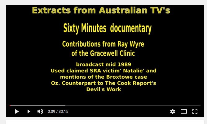 Ray Wyre lying about Satanic Abuse