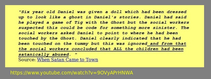 Daniel's Ghost Doll - Rochdale SRA case