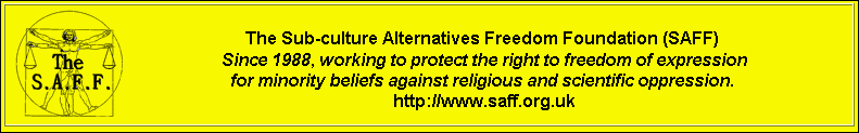 The Sub-culture Alternatives Freedom Foundation Masthead