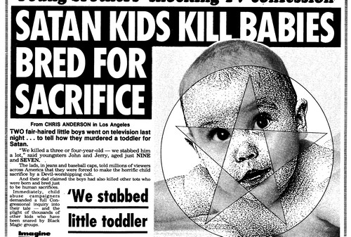 Satan Kids Kill babies bread for sacrifice,
                    daily star