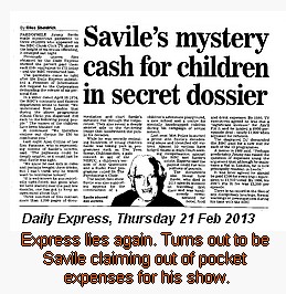 Svile's Mysery Cash For Children - Daily Express 21 February 2013