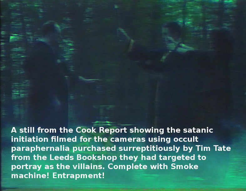 Satanic Initiation Rite performed for cameras for The Cook Report