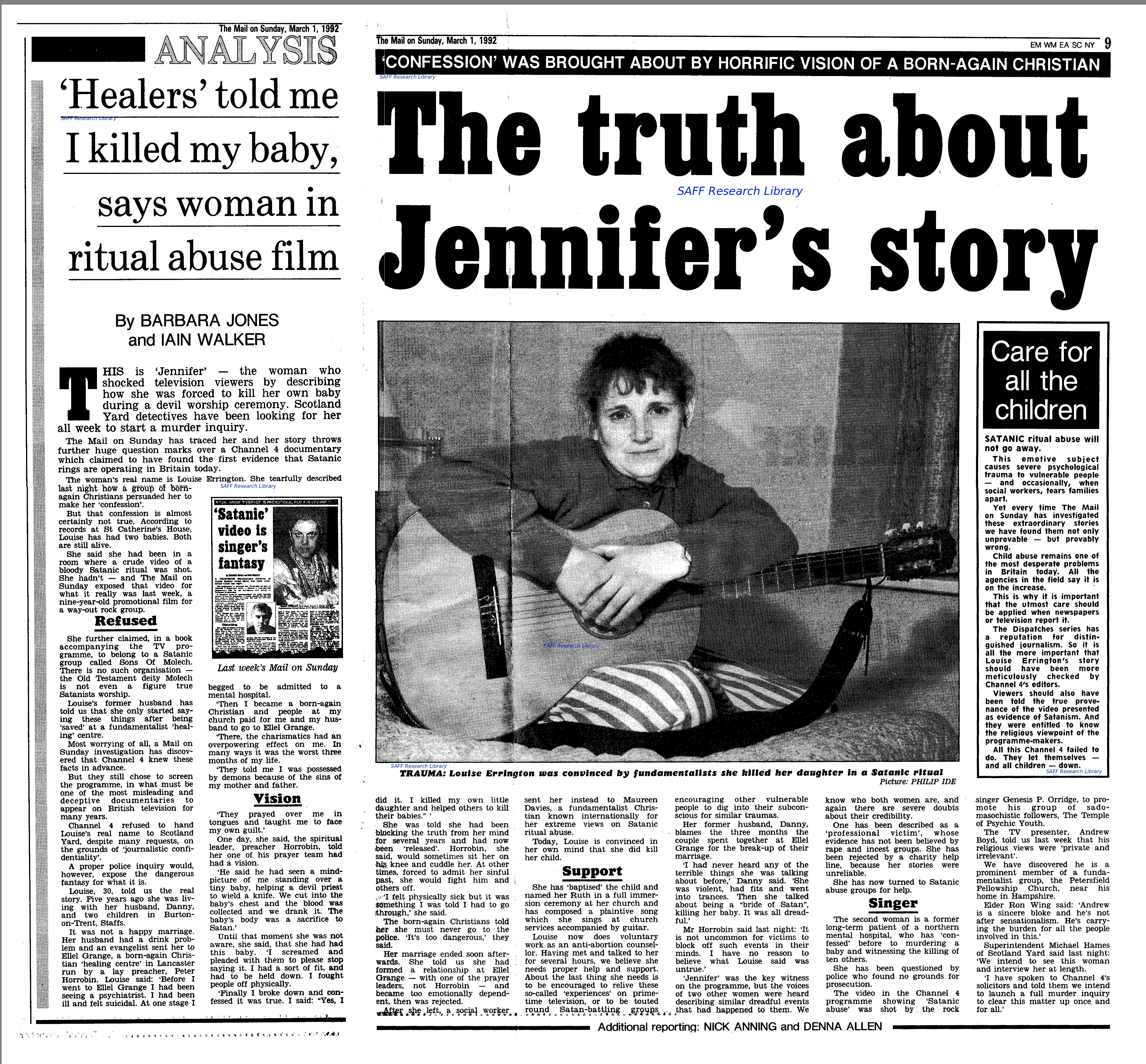 The Truth About Jennifer's Story - Andrew Boyd and Beyond Belief