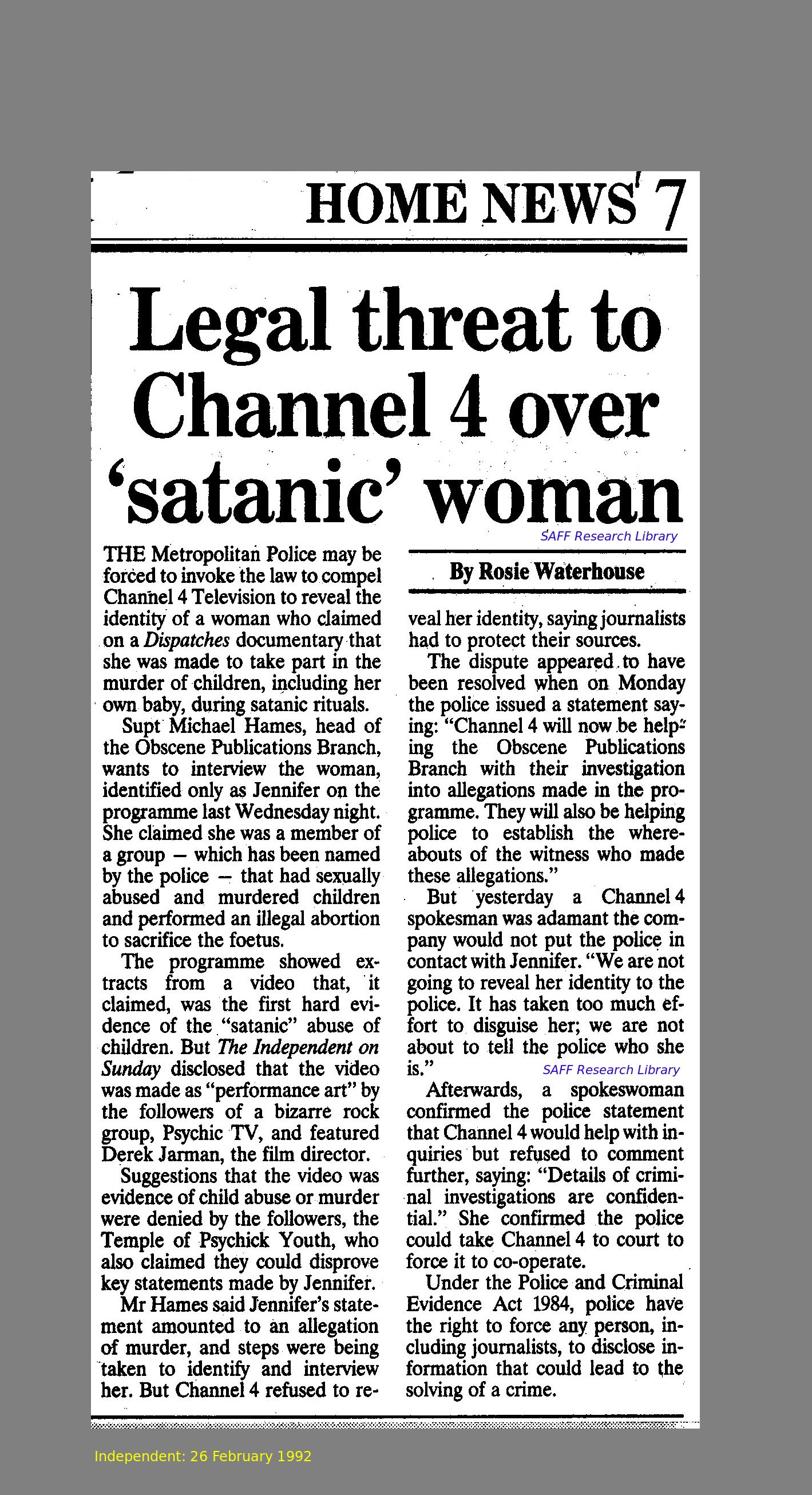 Andrew Boyd Beyond Belief Satanic Woman