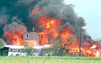 Davidian Compound Burning