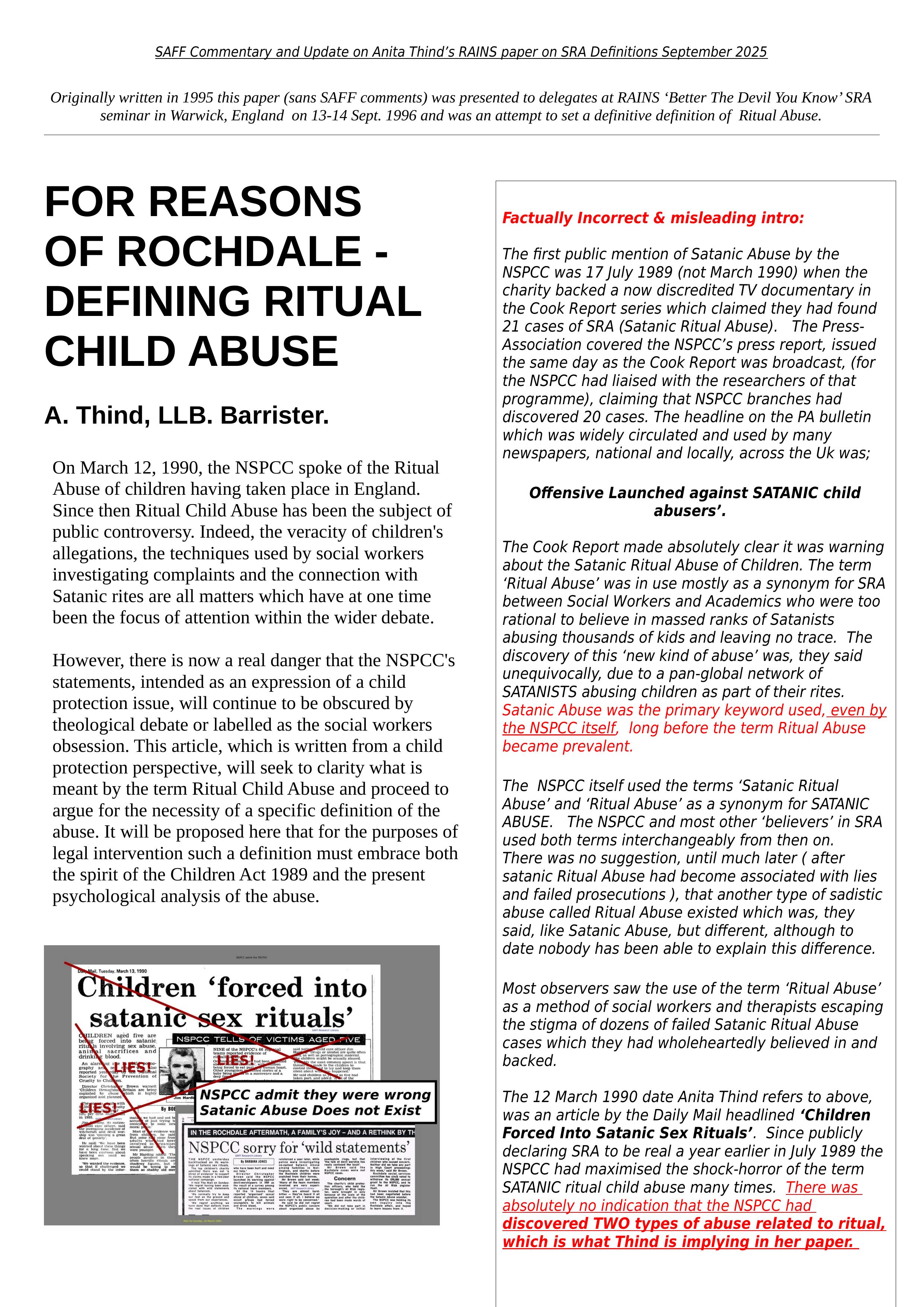 Reasons For Rochdale page 1
