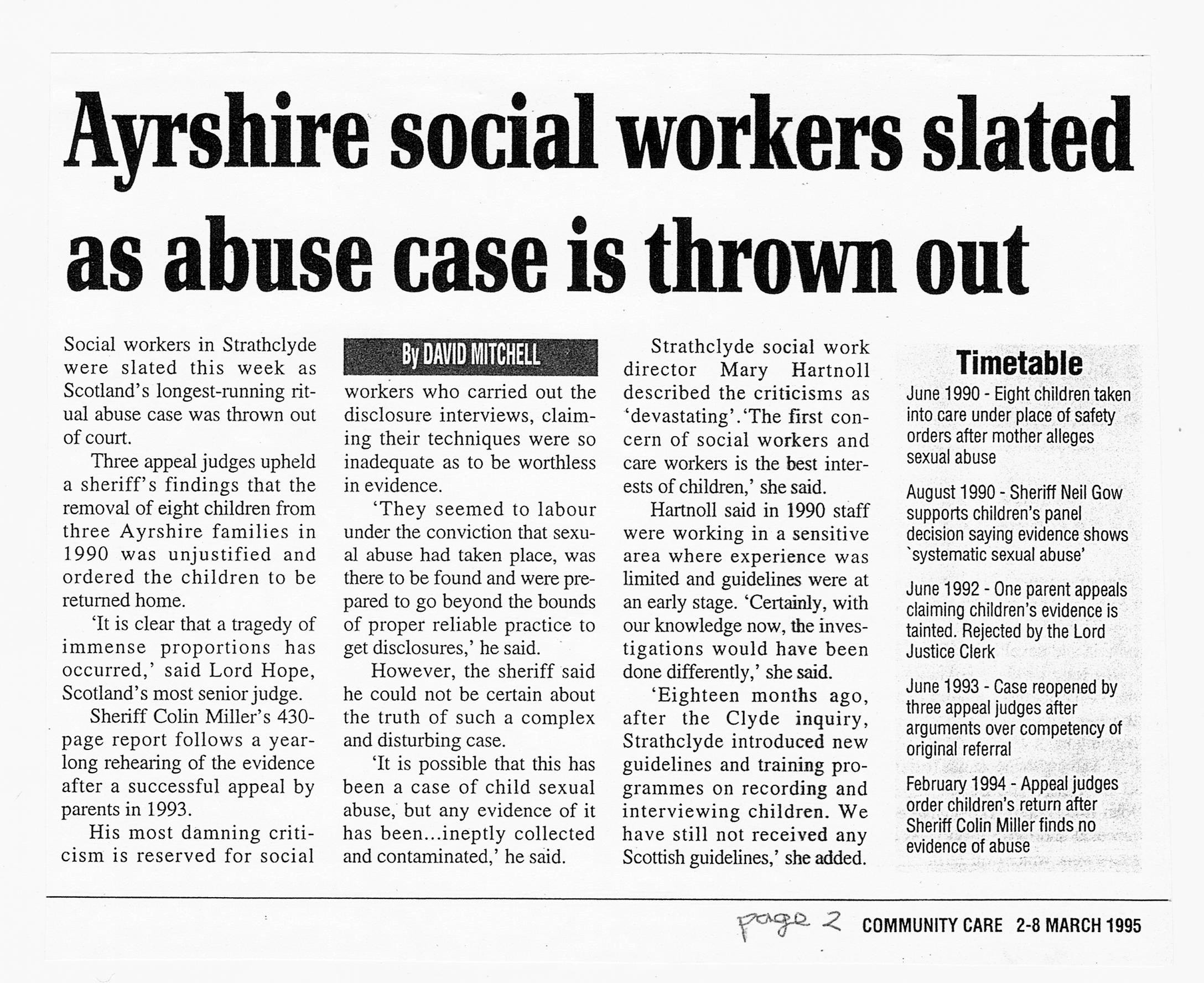 Ayrshire SRA case bites the dust.