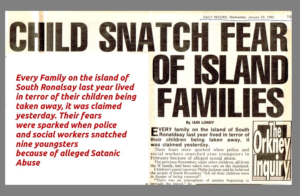 All parents lived in fear of having  their  children snatched from them.