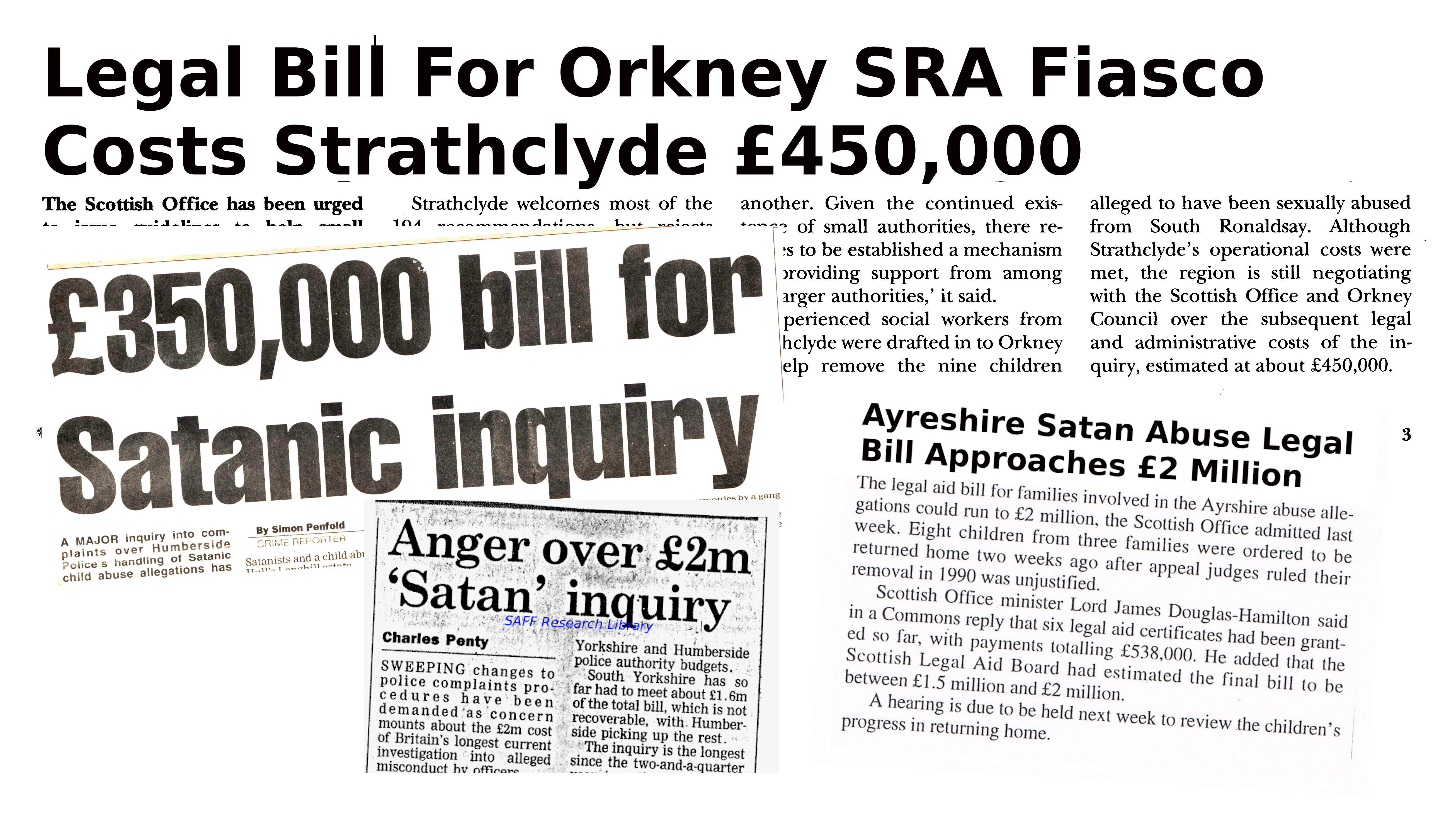 Cost of Scottish SRA inquiries