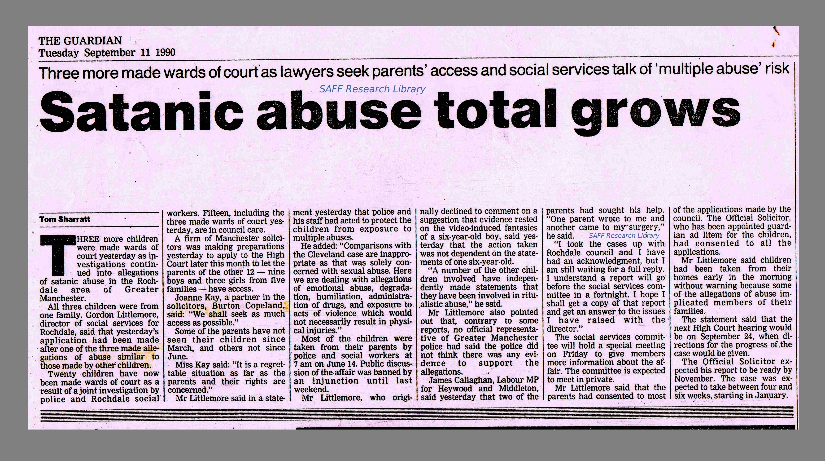 Satanic Abuse Total Grows