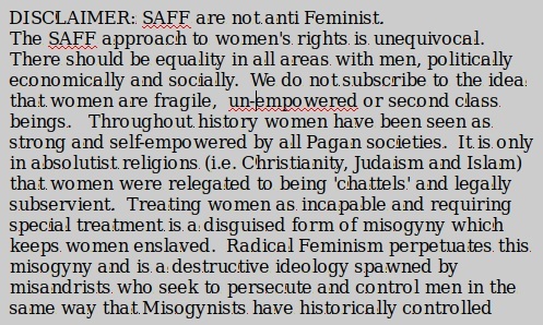 SAFF support Feminism